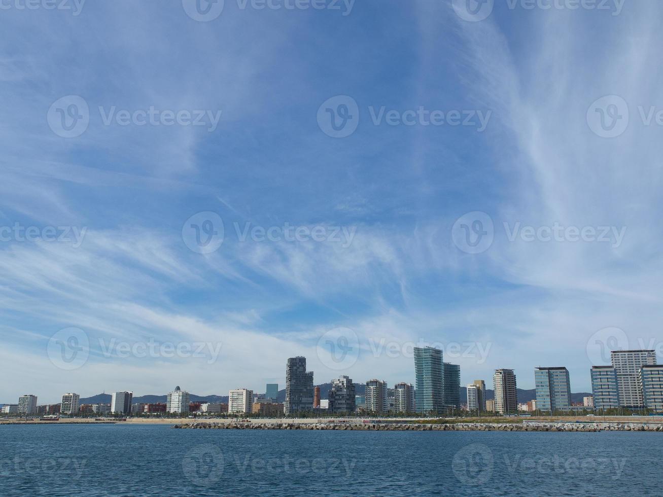 de stad barcelona in spanje foto