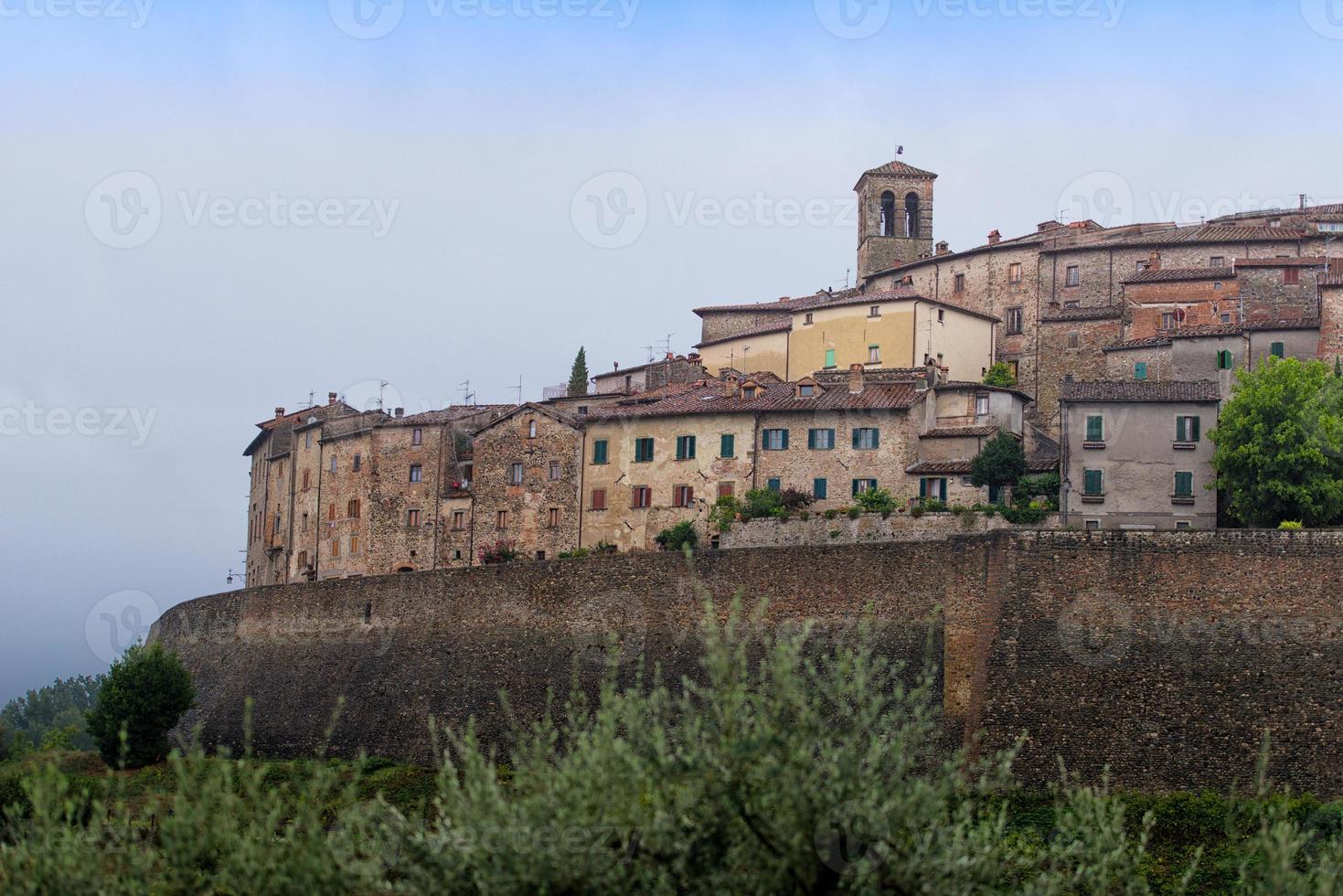 anghiari, middeleeuws dorp in Toscane - Italië foto