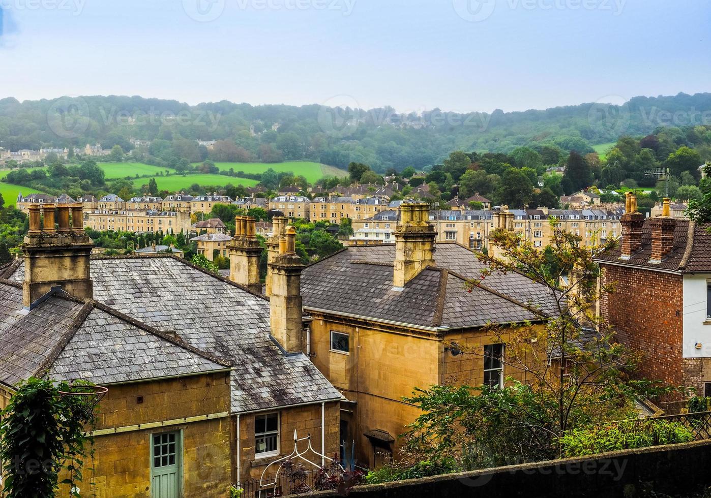 hdr uitzicht op de stad Bath foto