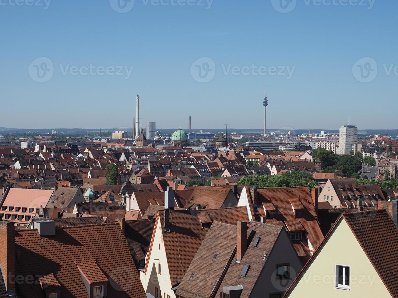 luchtfoto van nuernberg foto