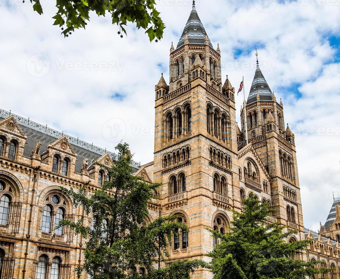 hdr natuurhistorisch museum in londen foto