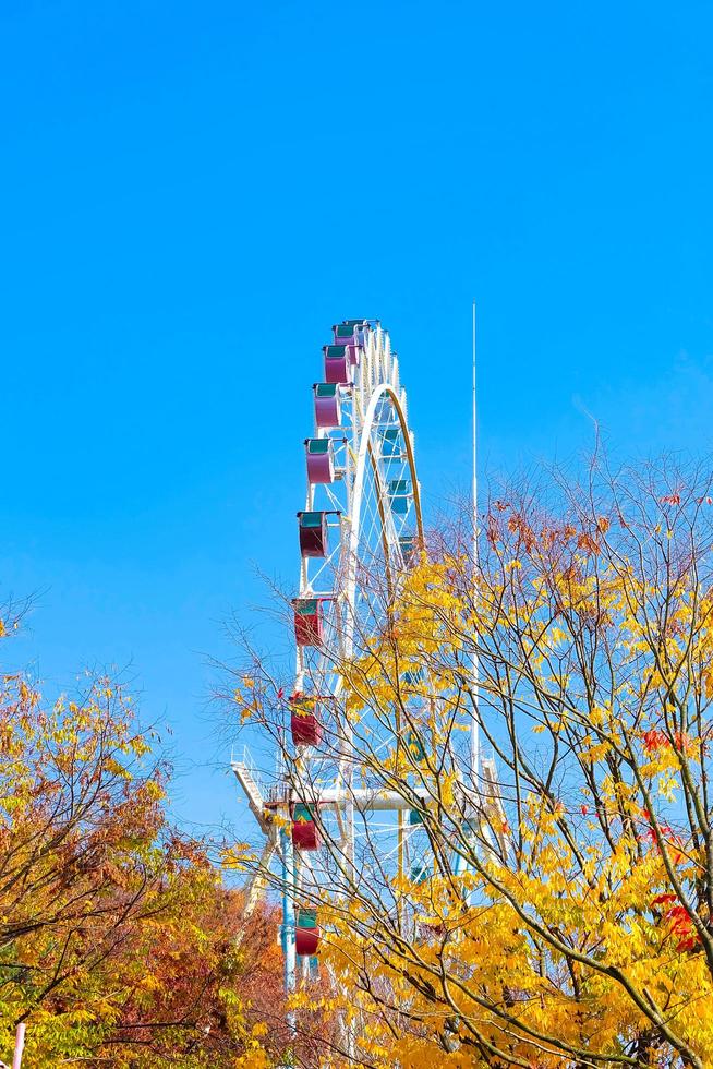 reuzenrad en pretpark in everland zuid-korea. foto