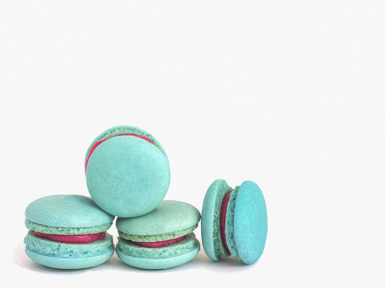 macaron op een witte achtergrond foto