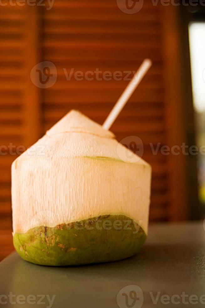 verse kokosnootdrank, thailand foto