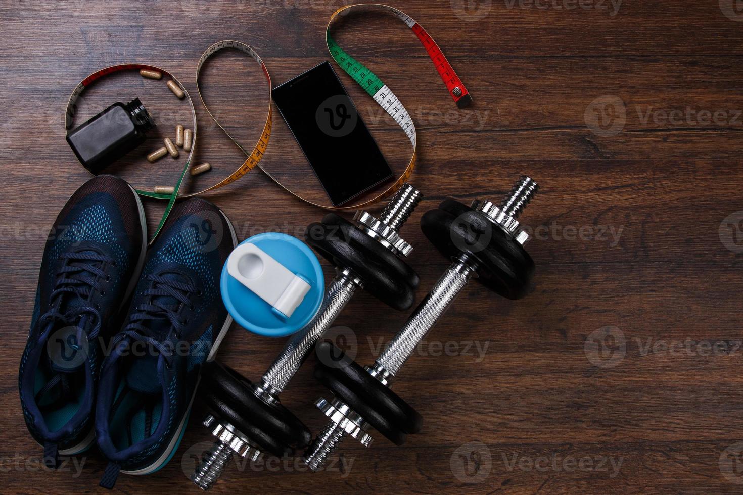 verschillende items voor fitness foto