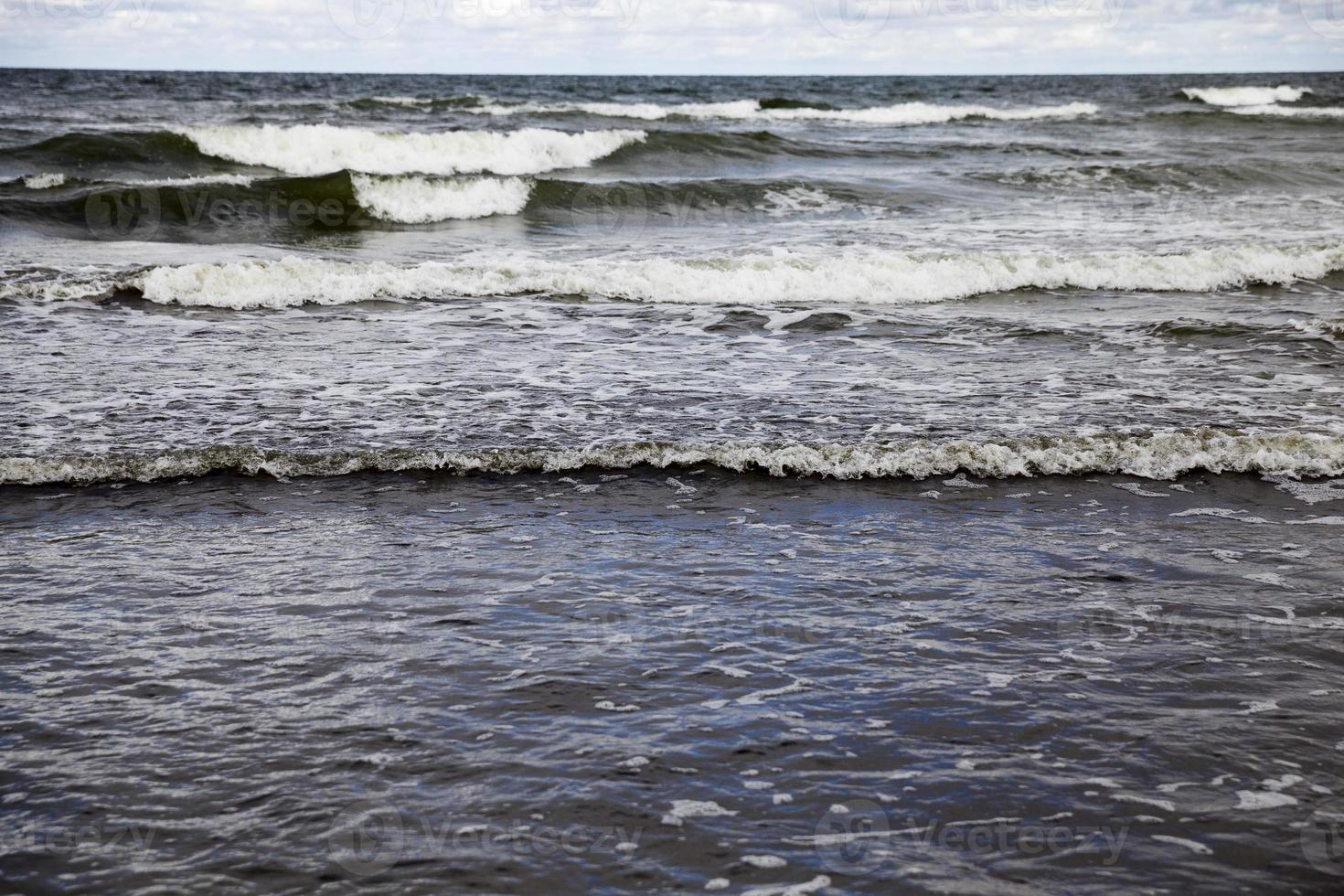 zee golven, close-up foto