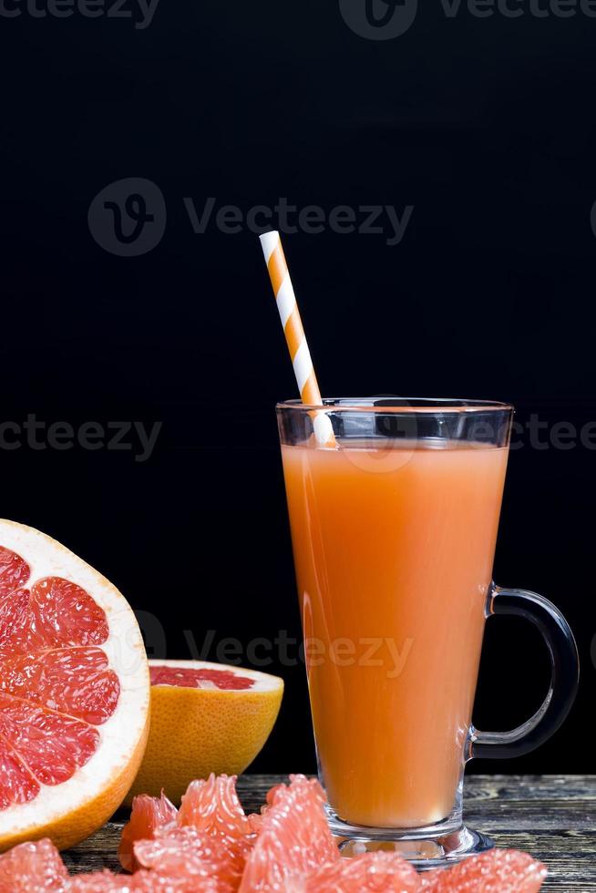 grapefruitsap, close-up foto