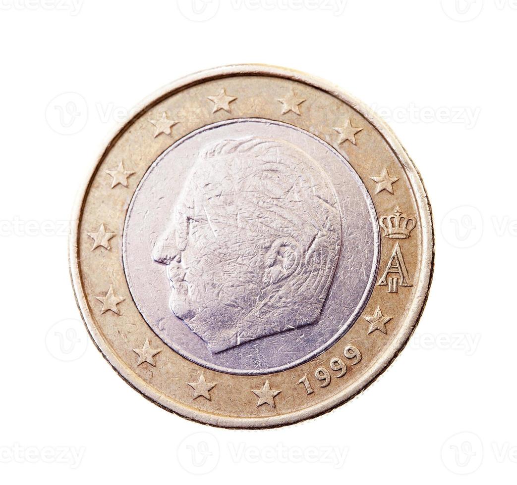 munt ter waarde van één euro foto