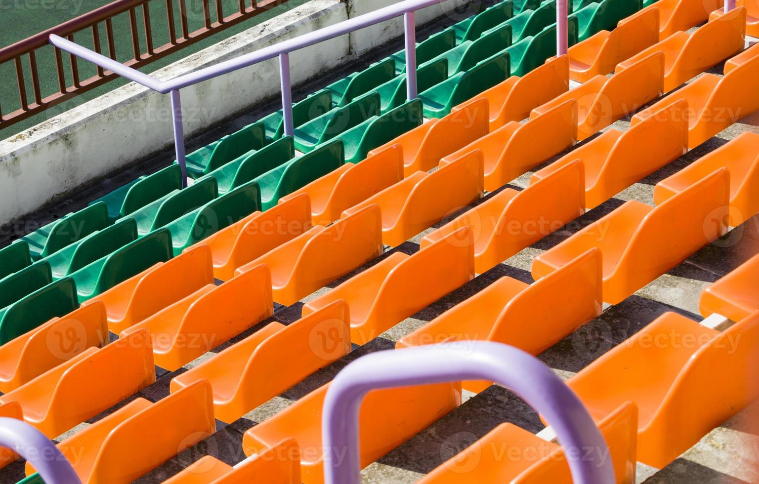 plastic stoelen, close-up foto