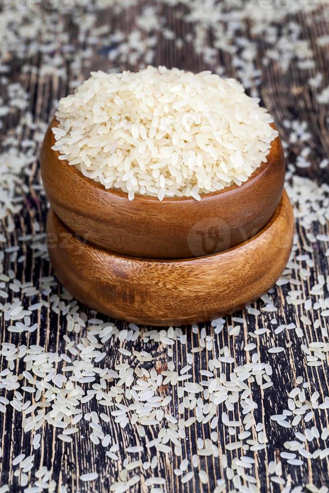ongekookte gestoomde rijst voor een betere smaak en kwaliteit foto