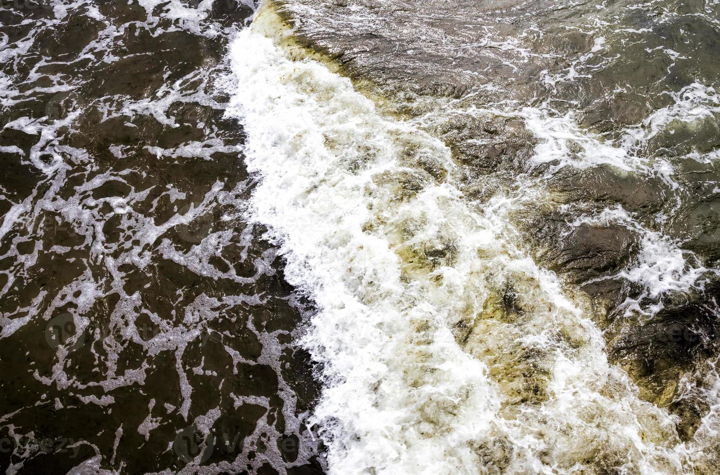 zee golven, close-up foto