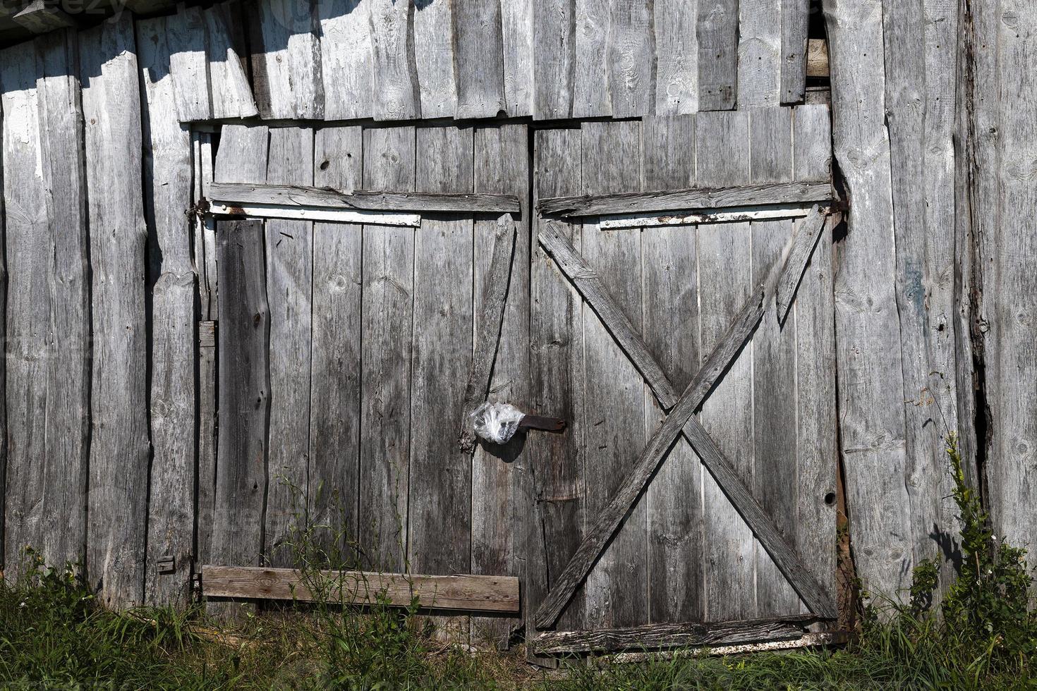 oude houten poort foto