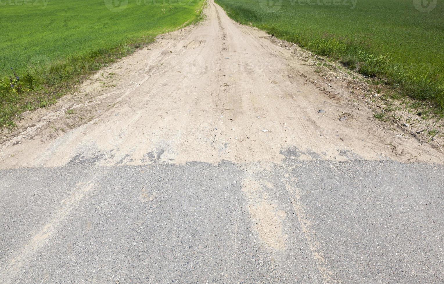 zandweg, close-up foto