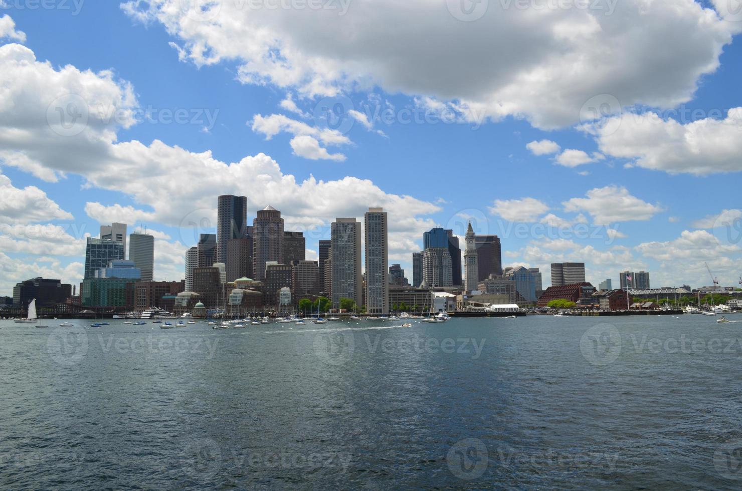 prachtig uitzicht op de stad boston in massachusetts foto