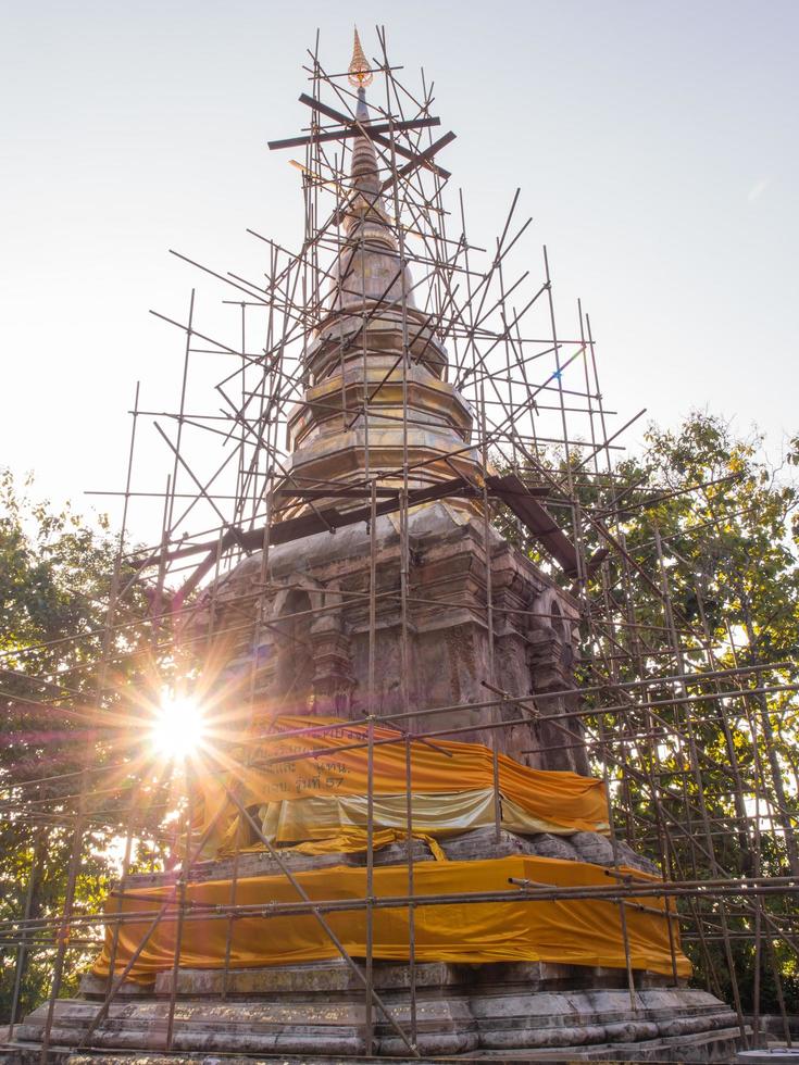 pagode en tempelbouw in thailand foto