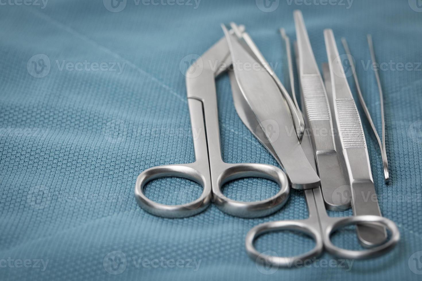 detail van chirurgische instrumenten foto