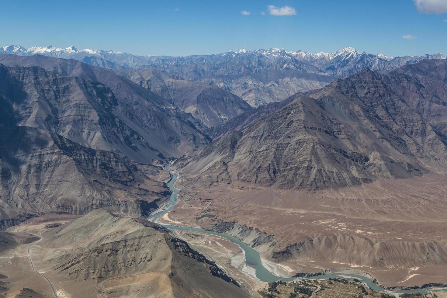 bergketen, leh, ladakh, india foto