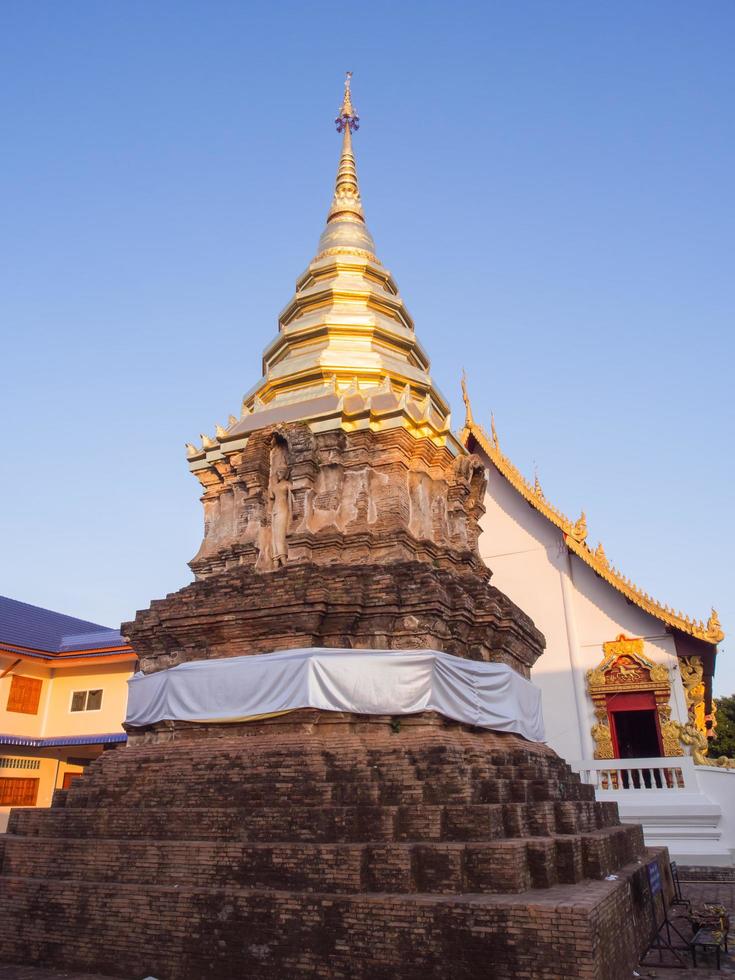 pagode en tempelbouw in thailand foto