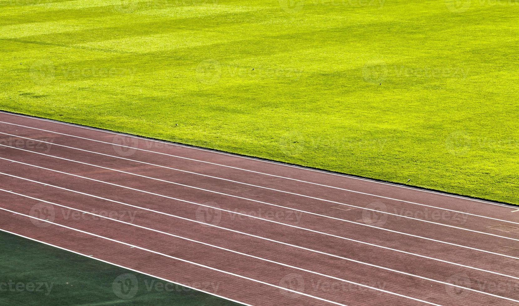 oude loopband in het stadion foto