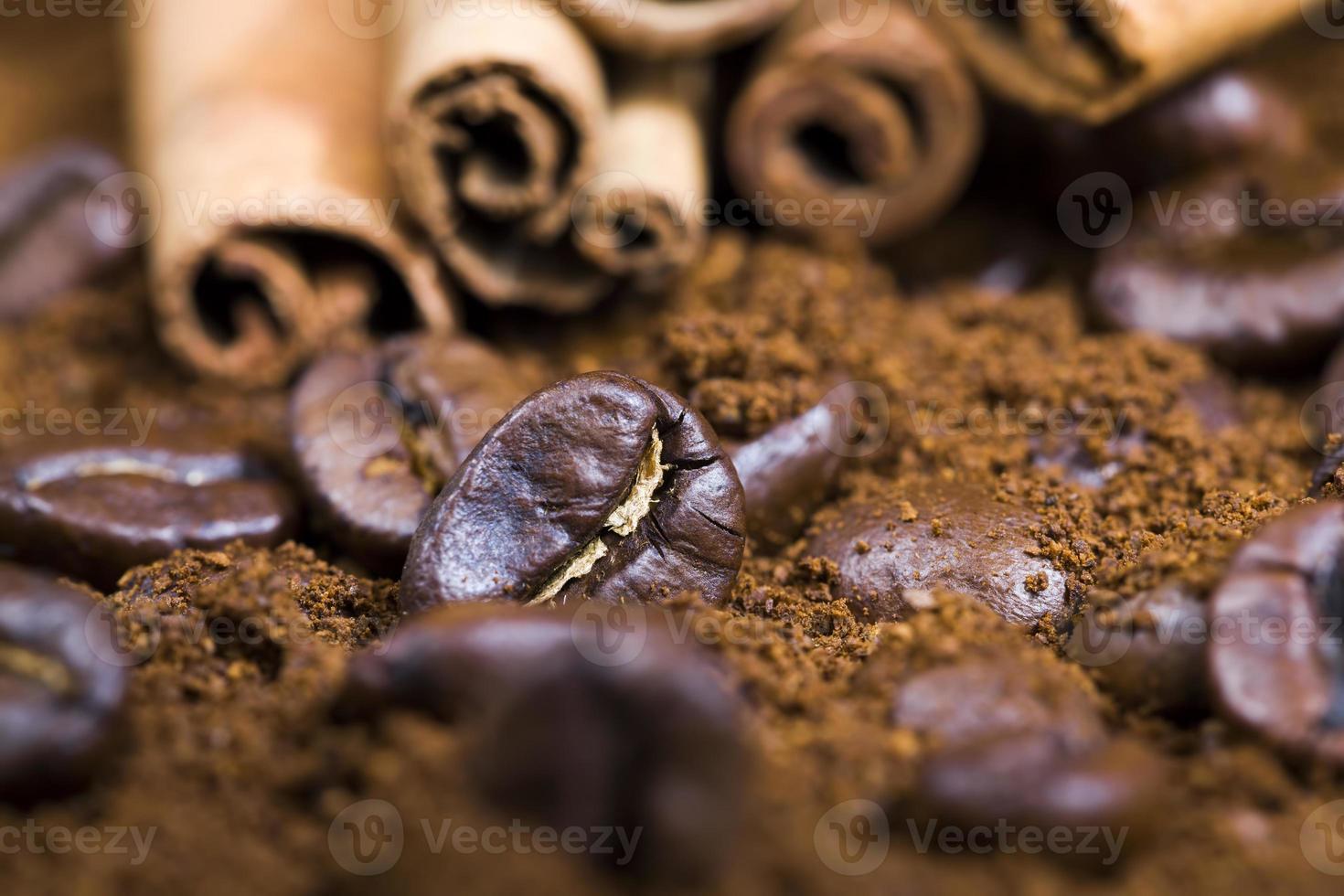 aromatische koffie en kaneel foto