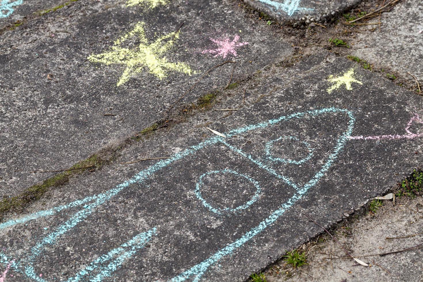 geschilderd door kinderen foto