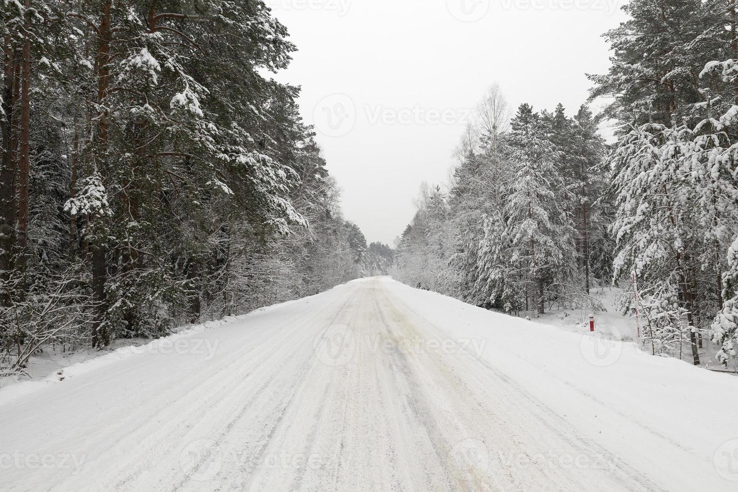 sneeuw drijft in de winter foto