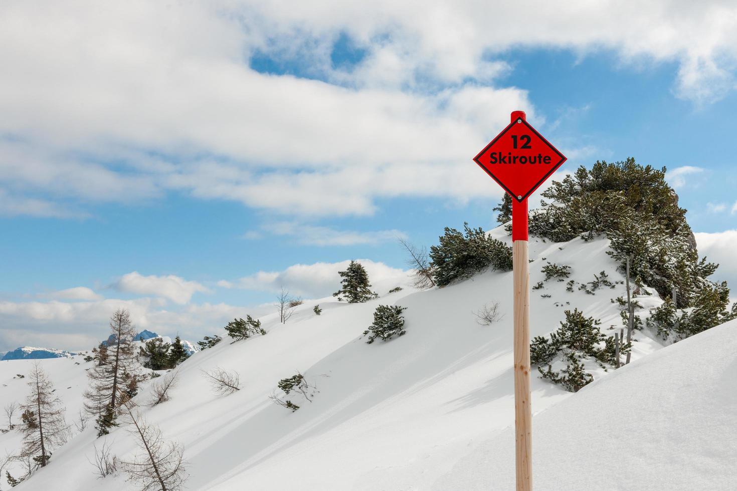 oostenrijks winterlandschap foto