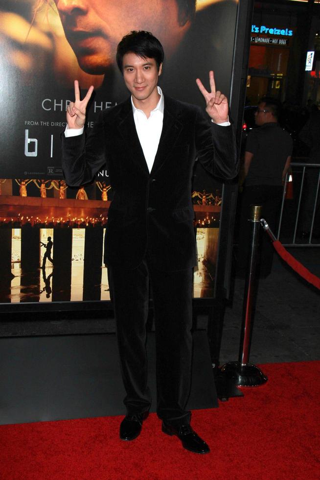 los angeles, 8 jan - leehom wang bij de blackhat wereldpremière in een tcl chinese theater op 8 januari 2014 in los angeles, ca foto