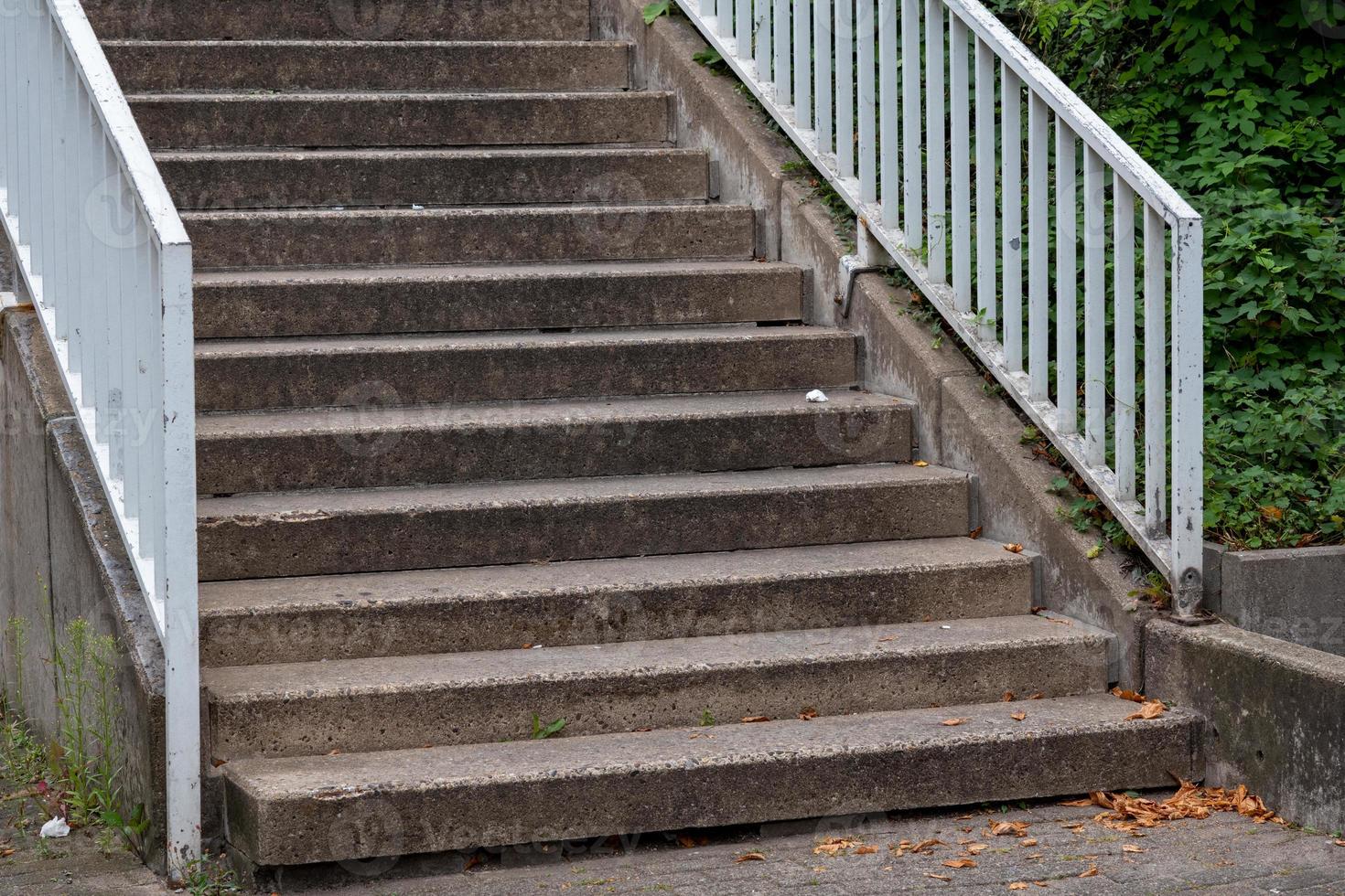 trap naar de stad in het weekend foto