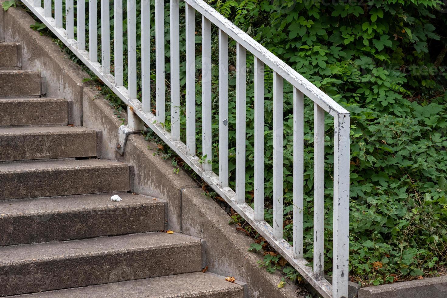 trap naar de stad in het weekend foto