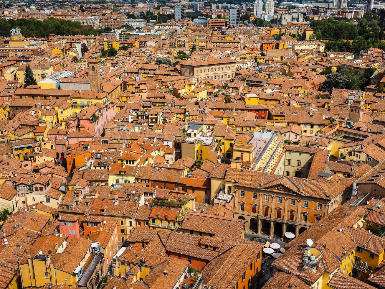 hdr luchtfoto van bologna foto