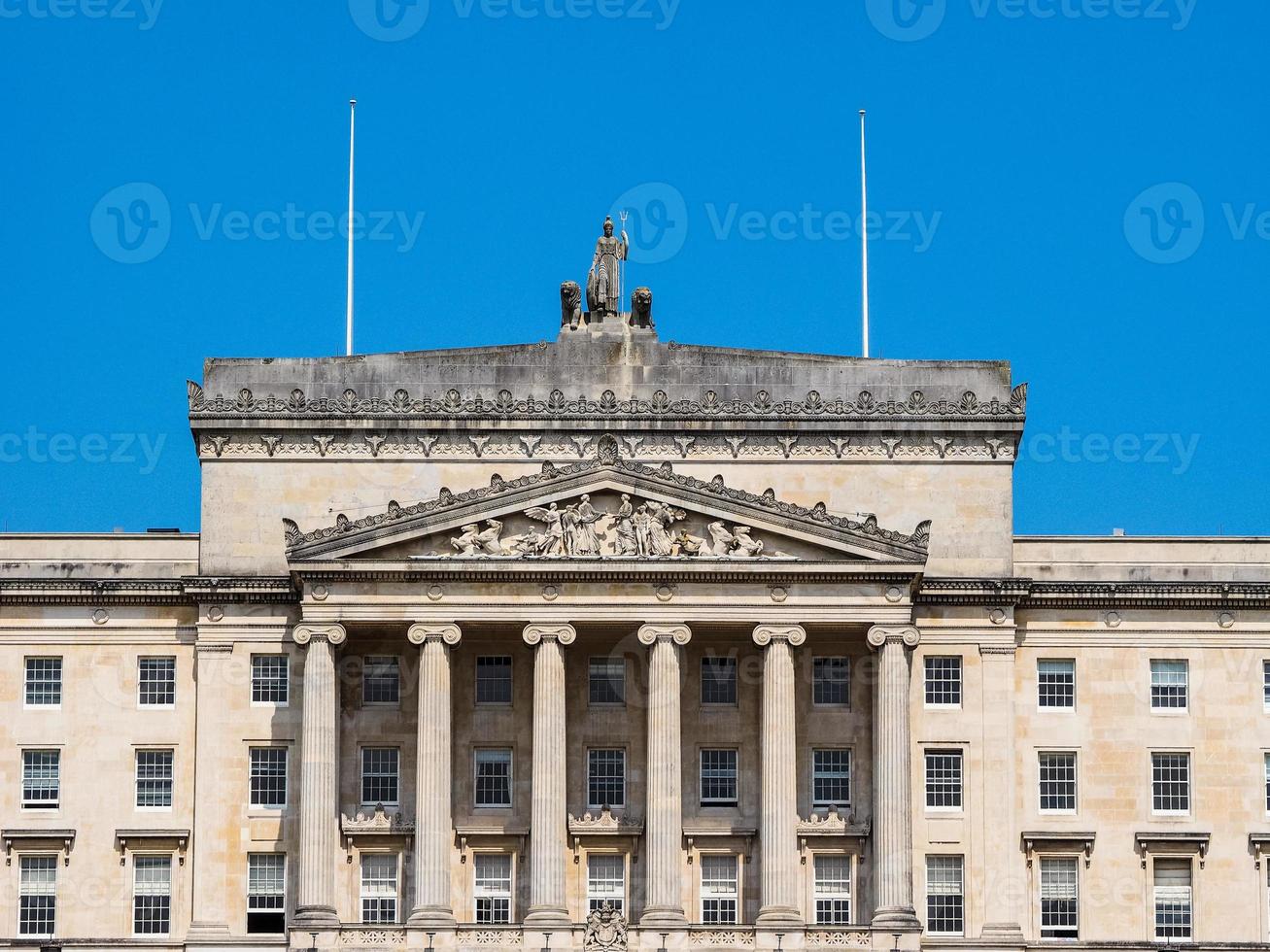 hdr stormont parlementsgebouwen in belfast foto