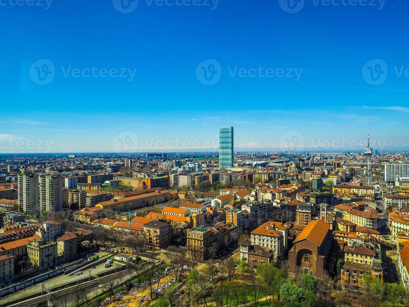 hdr milaan luchtfoto foto