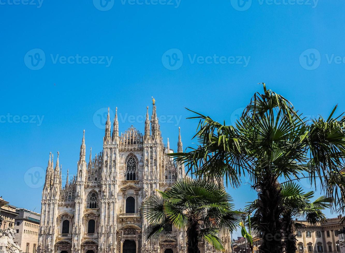 hdr duomo betekenis kathedraal in milaan foto