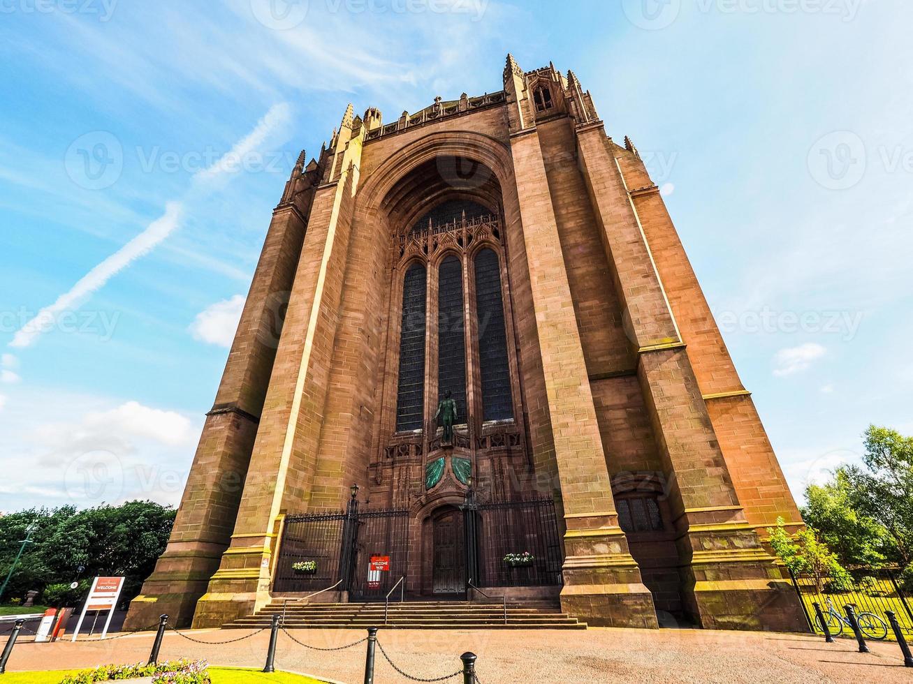 hdr kathedraal van Liverpool in Liverpool foto