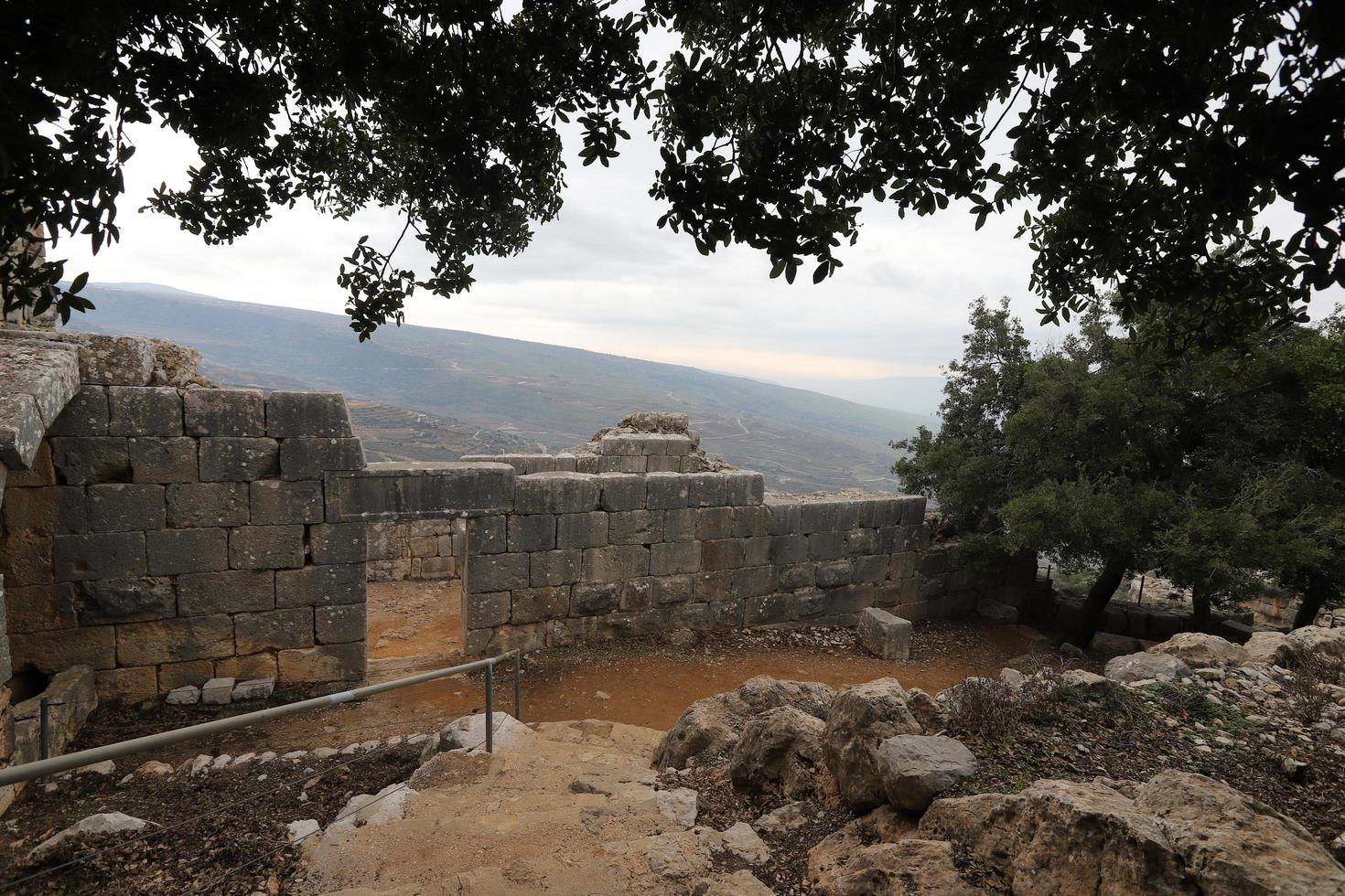 4 januari 2022 . het fort Nimrod is een middeleeuws fort in het noordelijke deel van de golanhoogten in het noorden van Israël. foto