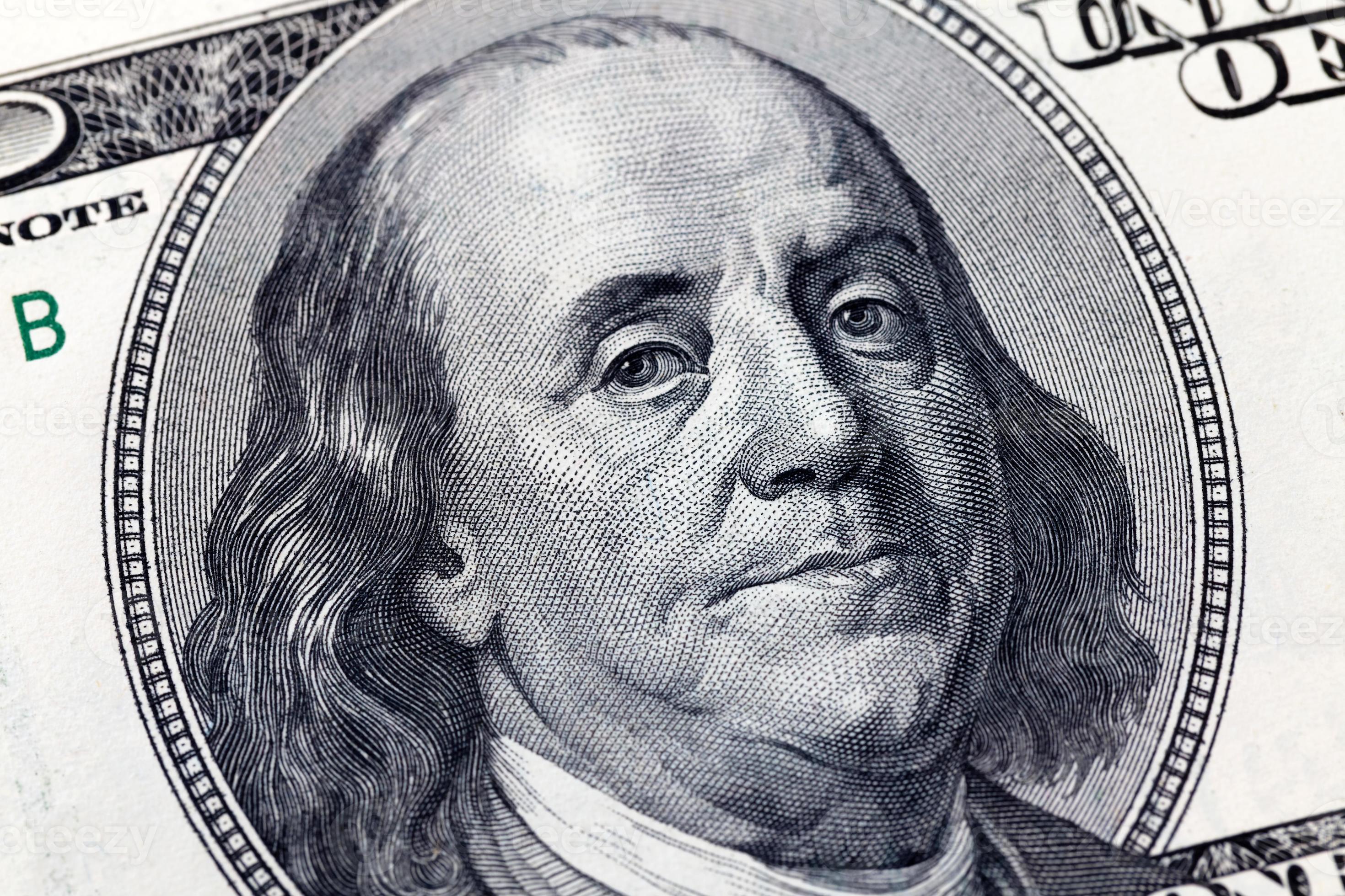 Benjamin Franklin 100 dollarbiljet foto