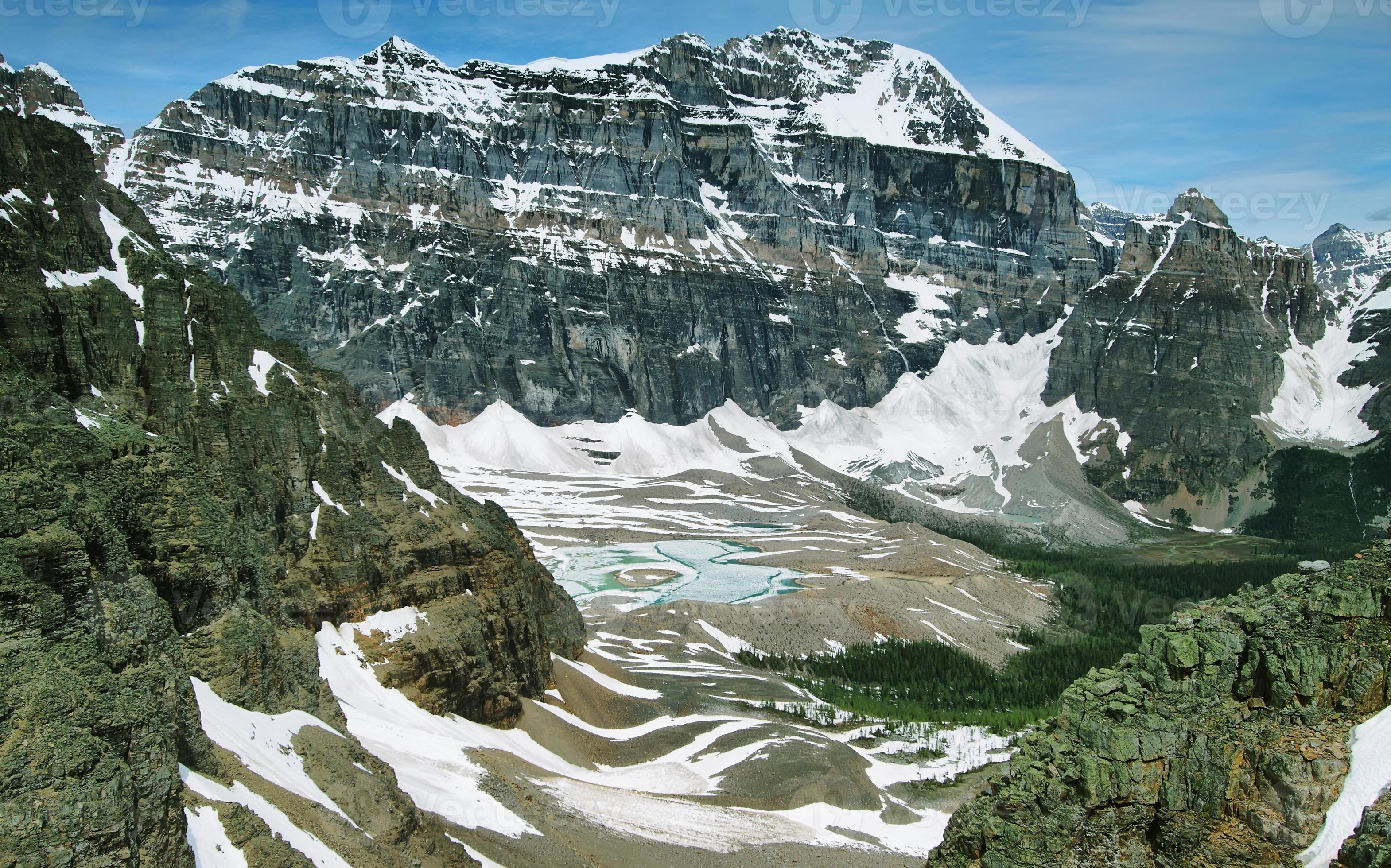 uitzicht op de paradijselijke vallei, nationaal park Banff foto