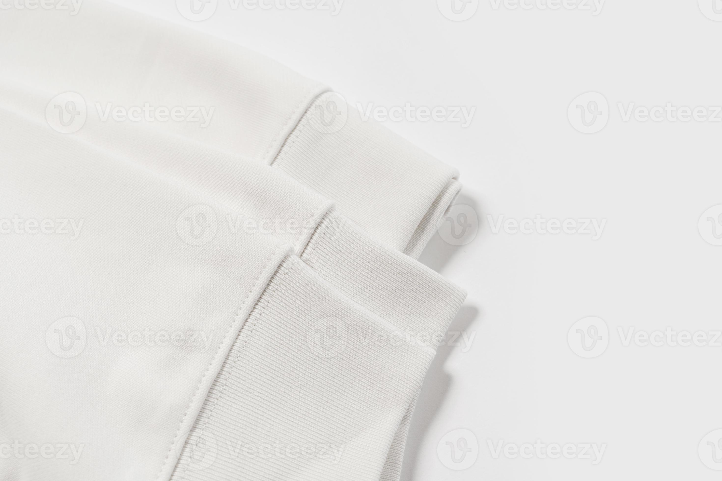 geboren Volharding beroerte detailopname van katoen sweater kleding stof structuur van wit kleren  15935899 Stockfoto