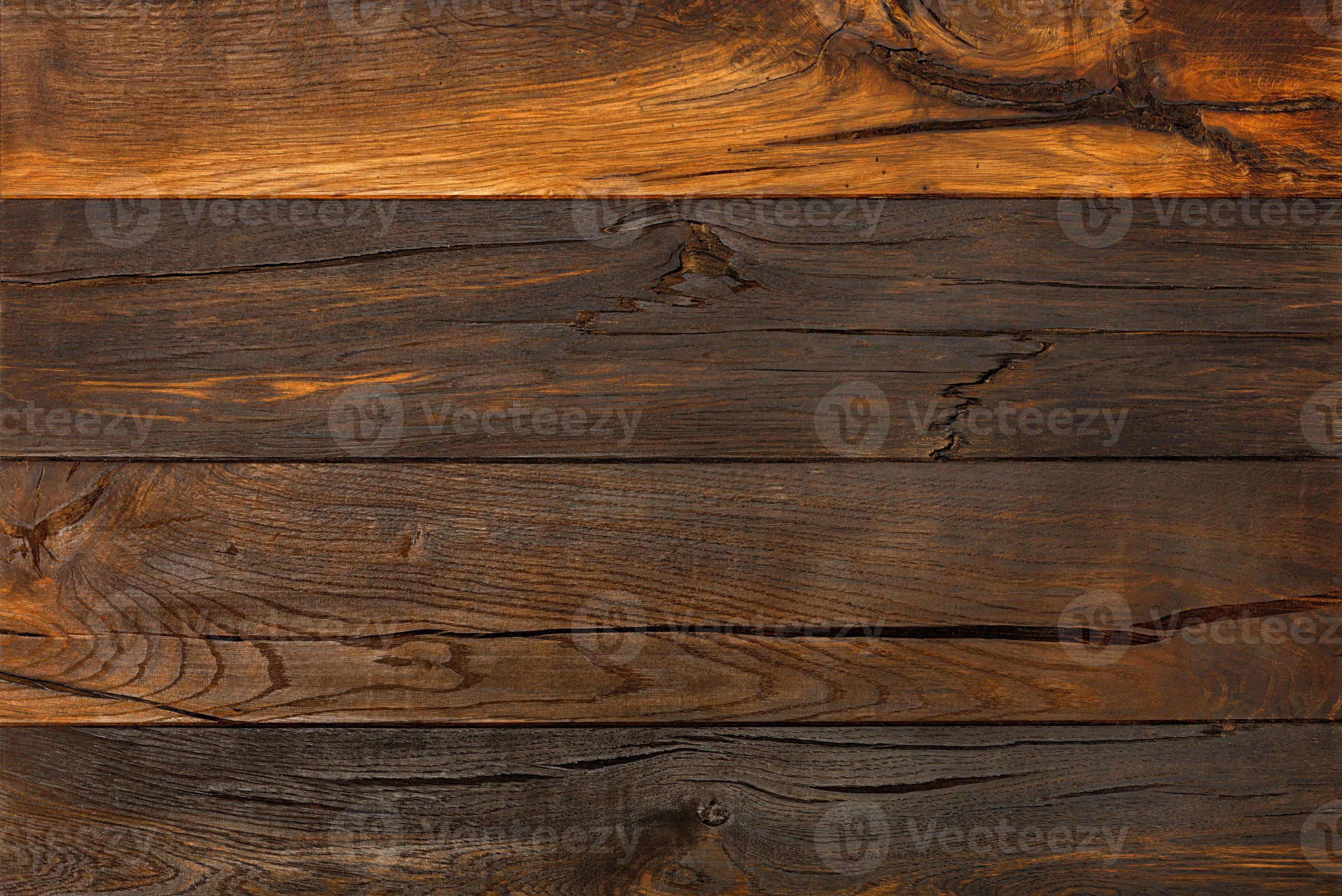 bibliothecaris Occlusie haar achtergrond en textuur van donker oud hout met scheuren en knopen. 4707399  Stockfoto