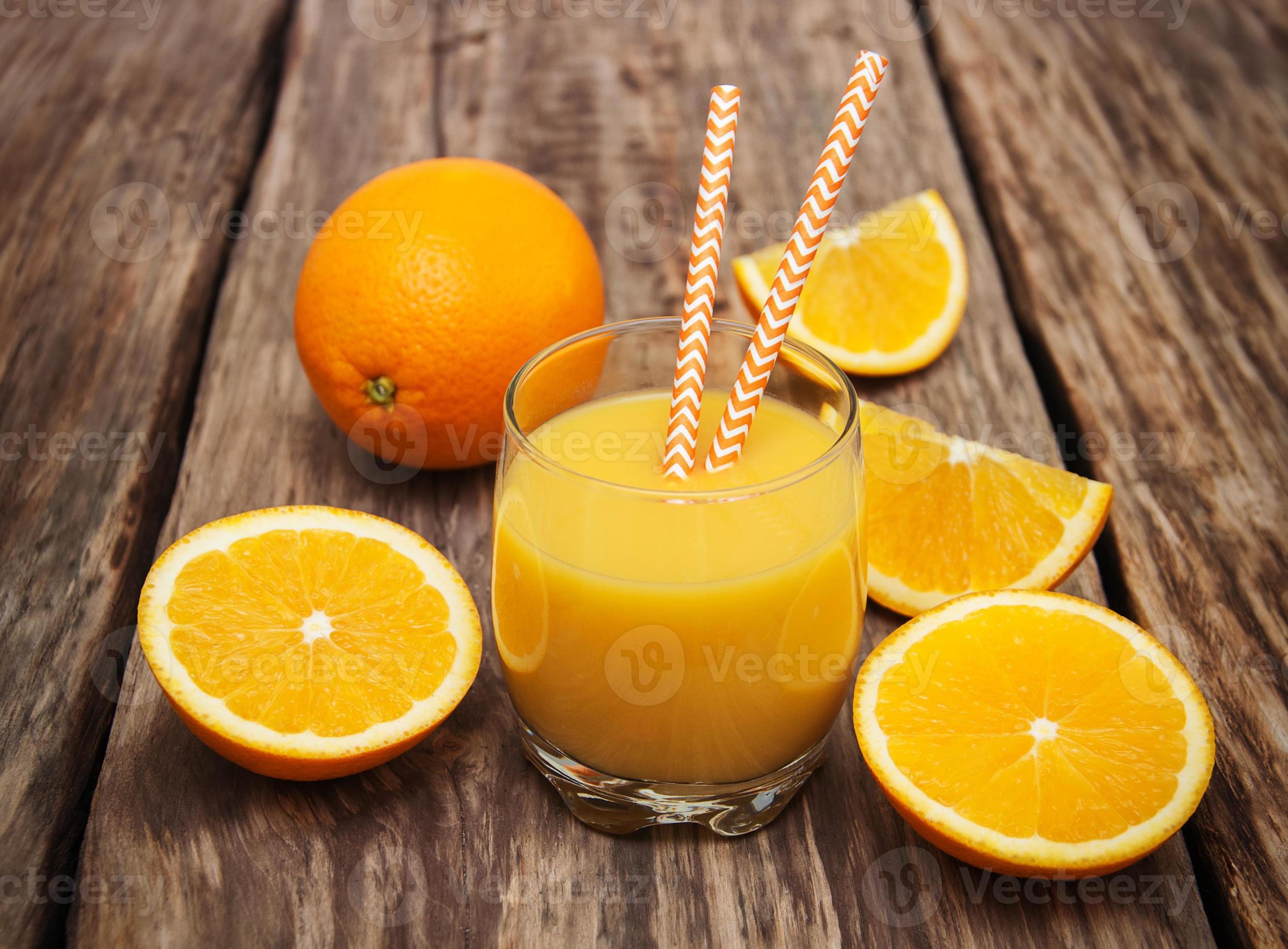 glas sinaasappelsap foto