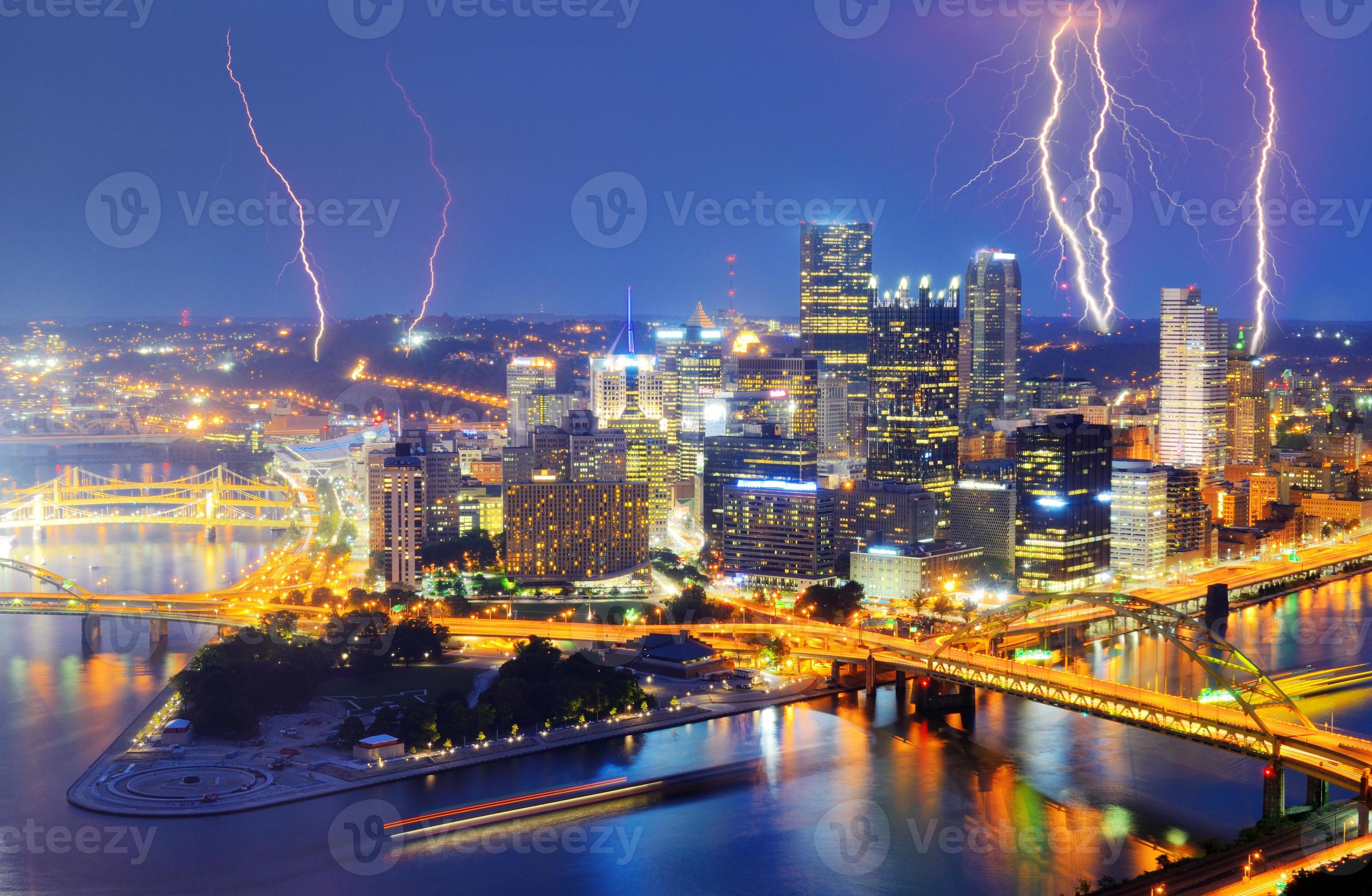 Pittsburgh bliksem foto