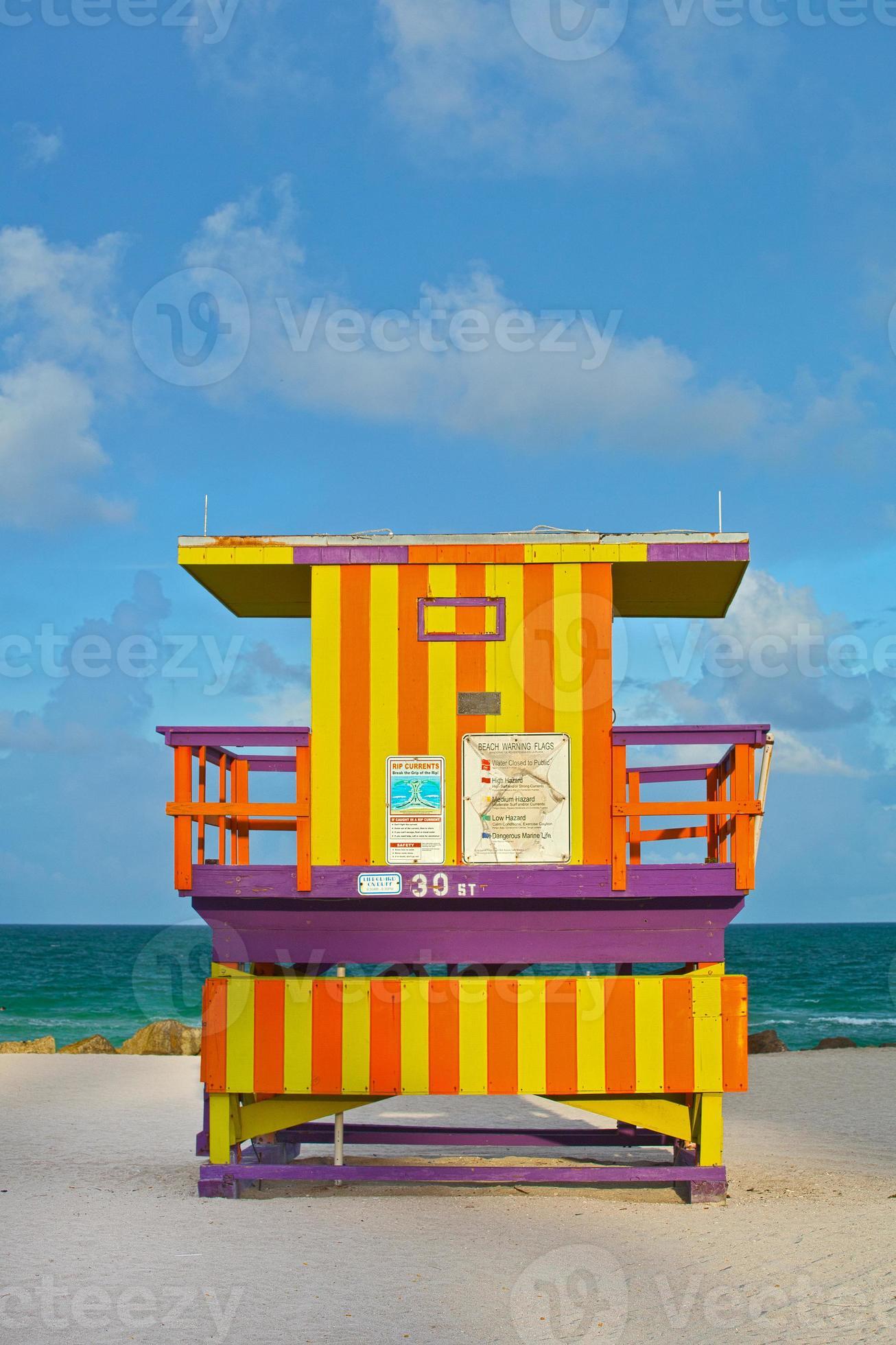 miami beach florida usa, art deco badmeesterhuis foto