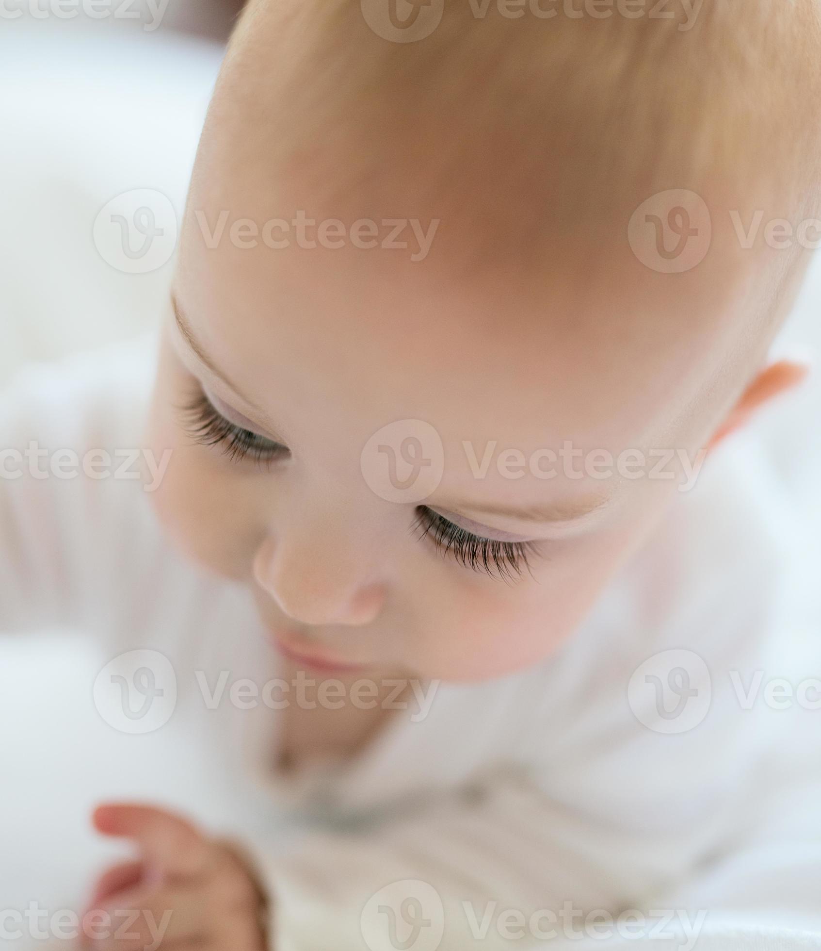 schattige met prachtige lange wimpers 905799 Stockfoto