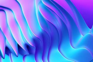 abstract verloop en geometrisch strepenpatroon. lineair roze en blauw patroon, 3d illustratie. foto