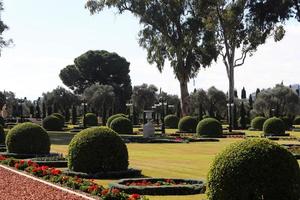 15 januari 2022 . bahai-tuinen in de stad haifa. foto