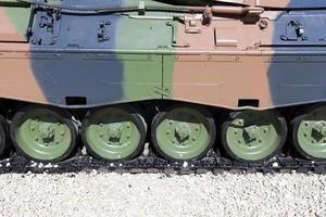 13 februari 2019 Jeruzalem. Oude tank in het Israëlische militaire museum. foto