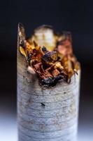 close-up o ongezonde gerookte sigaret