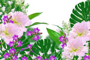 bloemen natuurlijke achtergrond van heldere kleurrijke bloemen foto