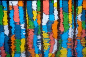 abstracte reflectie kleurenpatroon foto